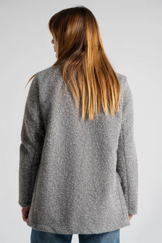Jacket Boucle Solid Color