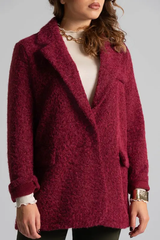 Jacket Boucle Solid Color