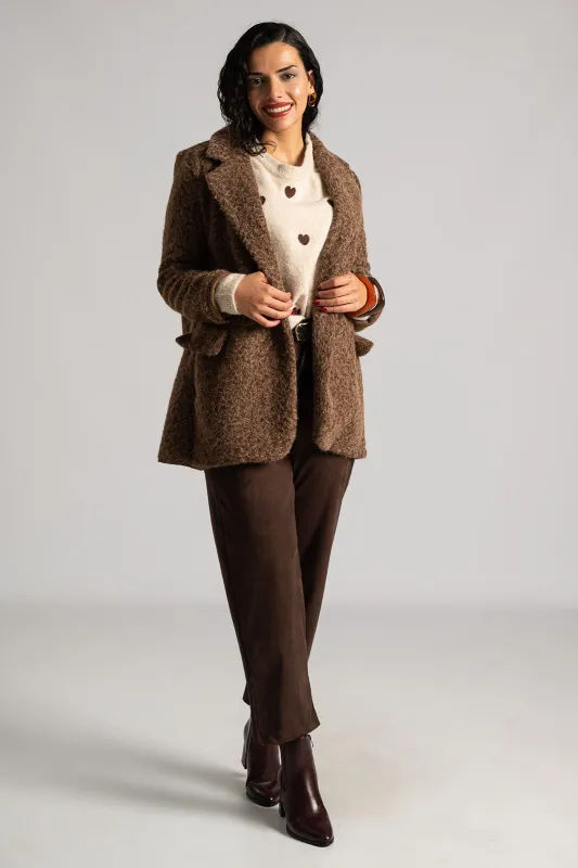 Jacket Boucle Solid Color