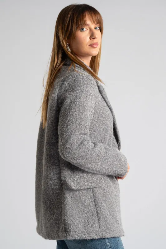 Jacket Boucle Solid Color