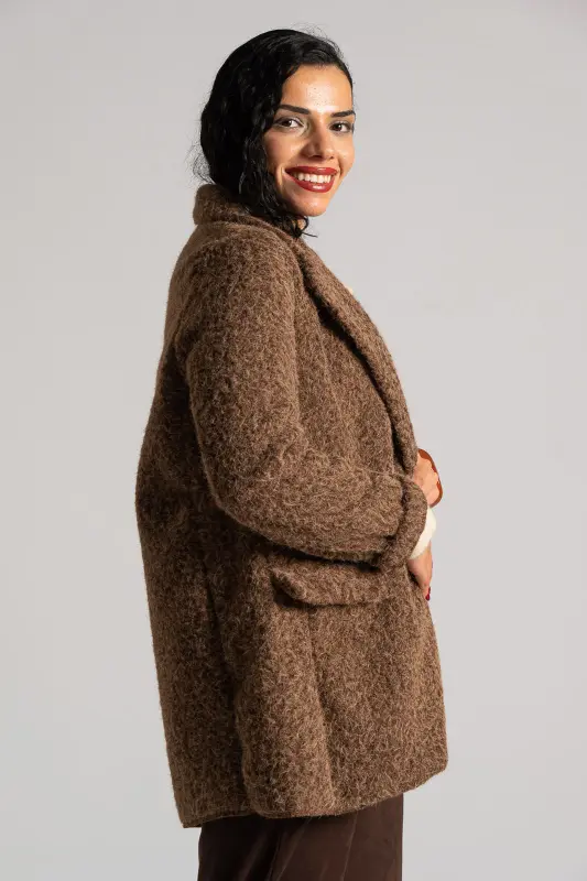 Jacket Boucle Solid Color