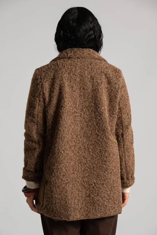 Jacket Boucle Solid Color