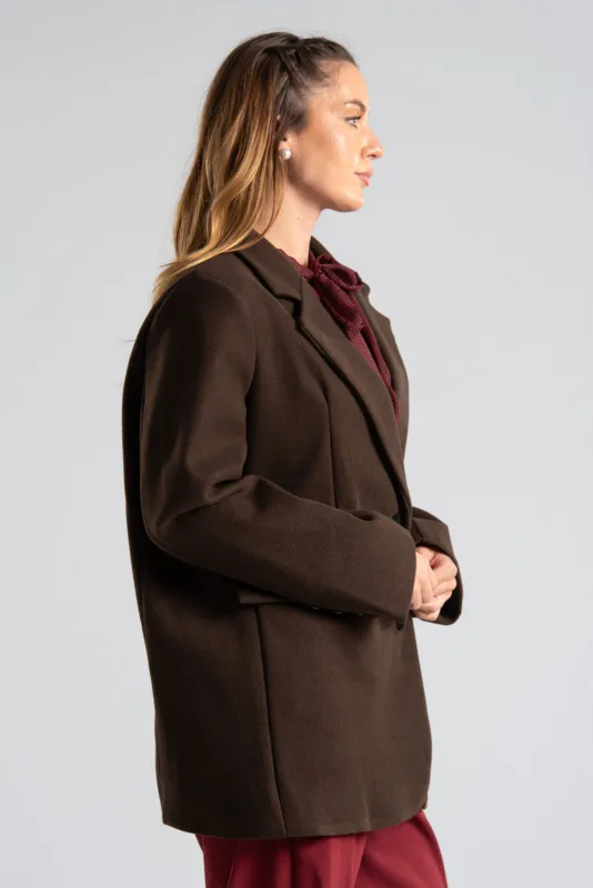 Blazer Lapel Pockets Flap