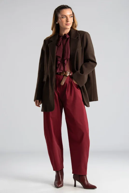 Blazer Lapel Pockets Flap