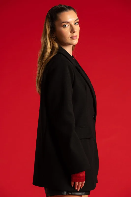 Blazer Lapel Pockets Flap