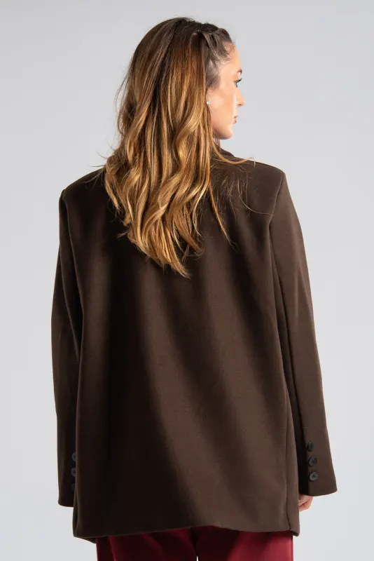 Blazer Lapel Pockets Flap