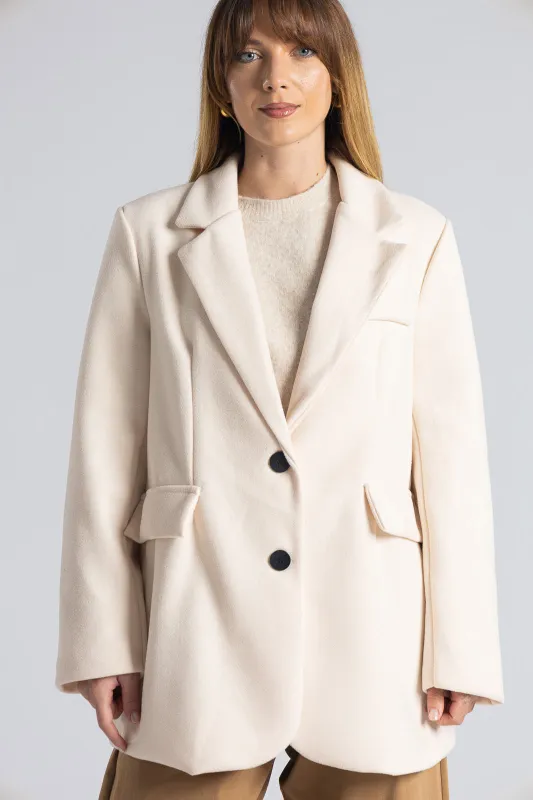 Blazer Lapel Pockets Flap