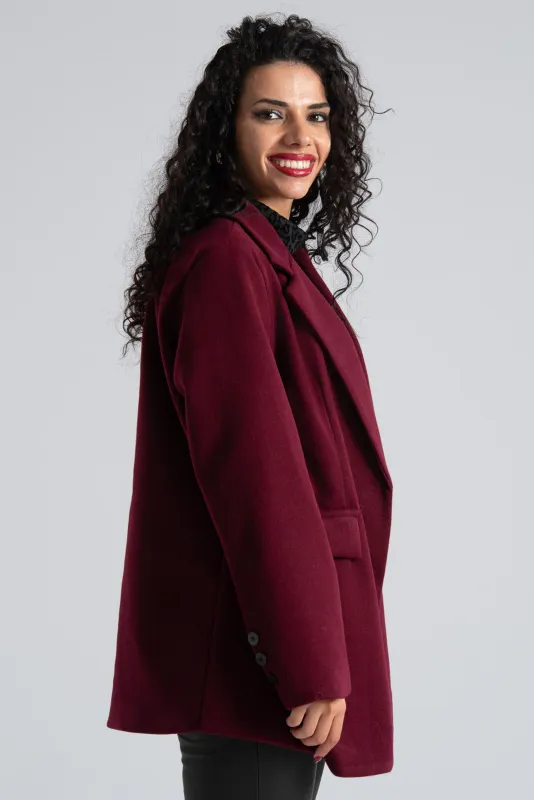 Blazer Lapel Pockets Flap