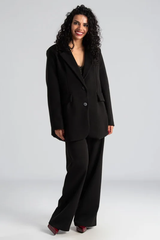 Blazer Lapel Pockets Flap