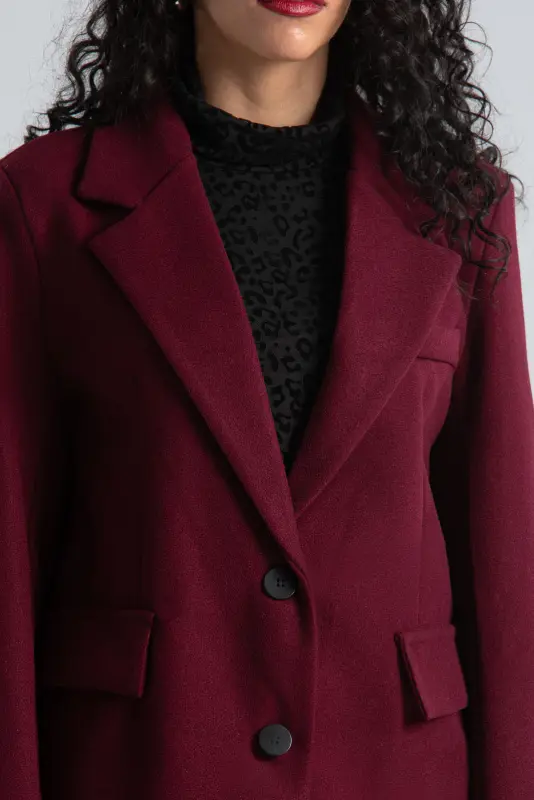 Blazer Lapel Pockets Flap