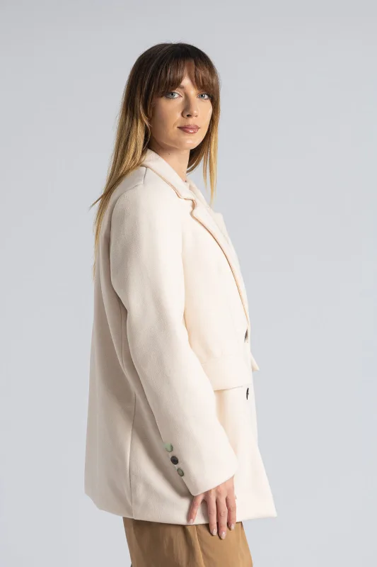 Blazer Lapel Pockets Flap