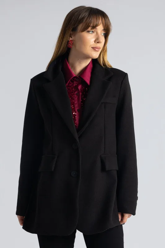 Blazer Lapel Pockets Flap