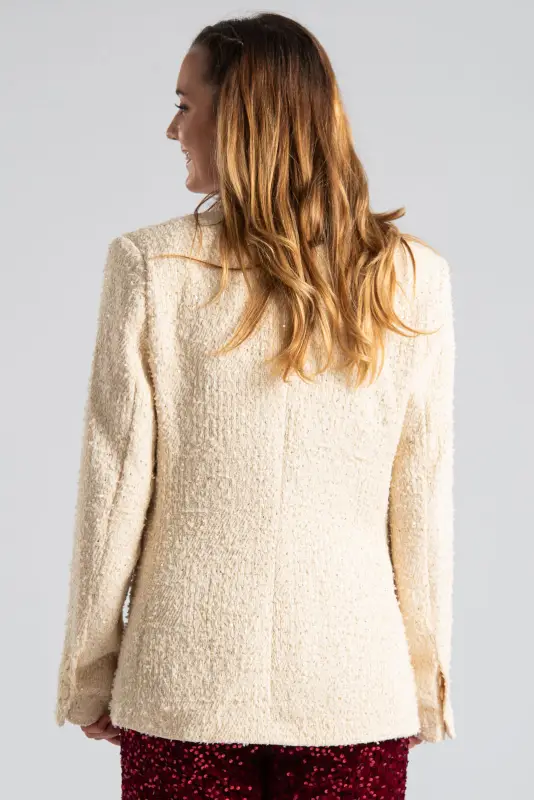 Tweed Blazer Sequin