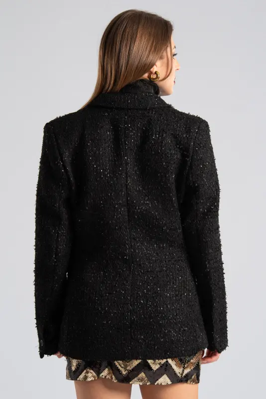 Tweed Blazer Sequin