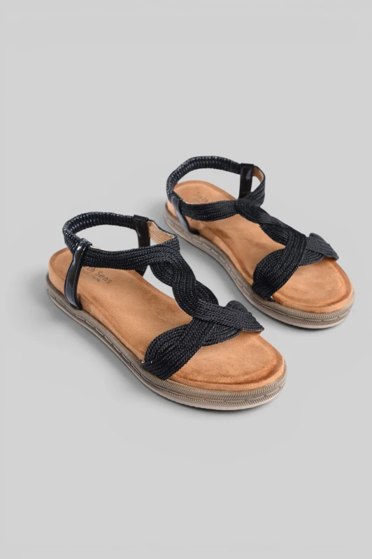 Sandals Flat Knitted Design 