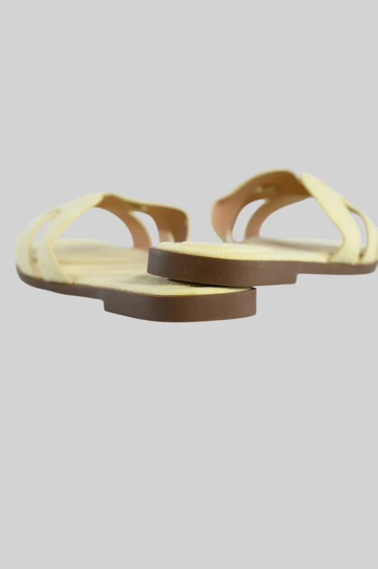 Σανδάλια Flat Σουέτ