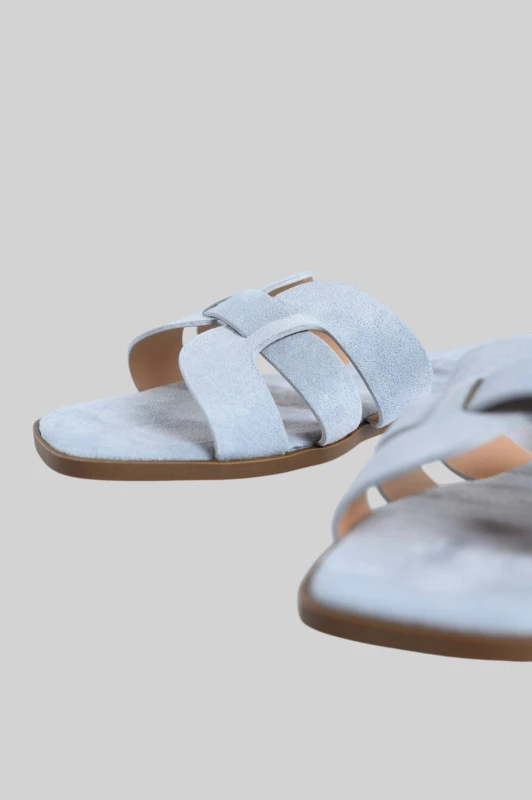 Σανδάλια Flat Σουέτ