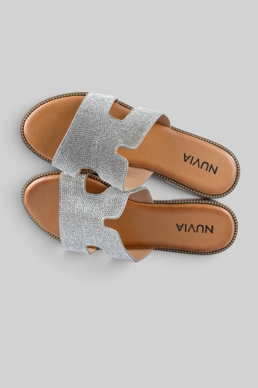 Σανδάλια Flat Στρας