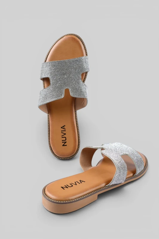 Σανδάλια Flat Στρας