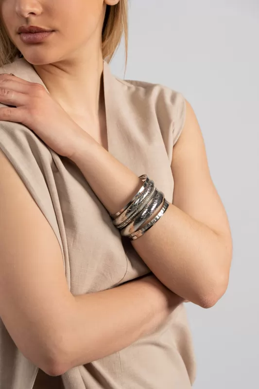 Σετ Bangle Ανάγλυφα