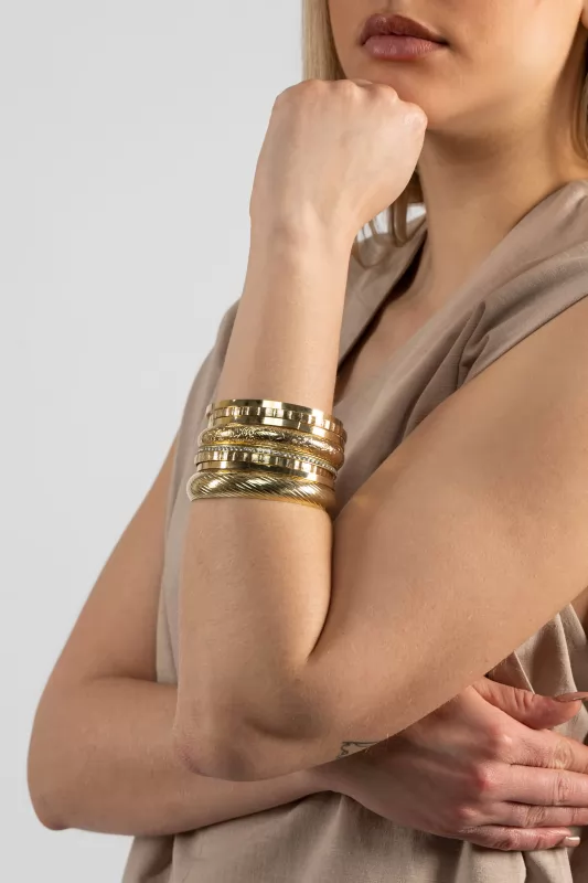 Σετ Bangle Ανάγλυφα