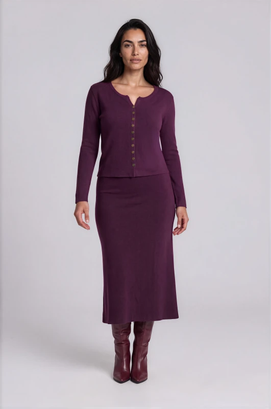 Co-ord Dress-Cardigan Yarn 