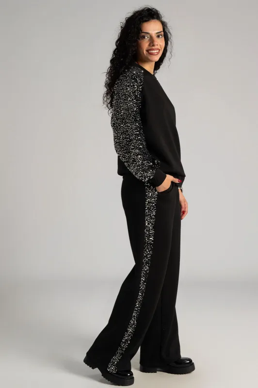 Tracksuit Silver Sequins