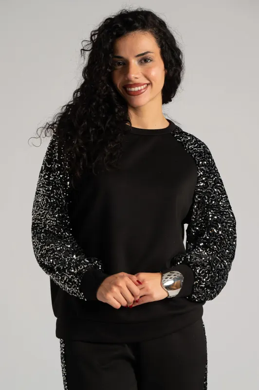 Tracksuit Silver Sequins