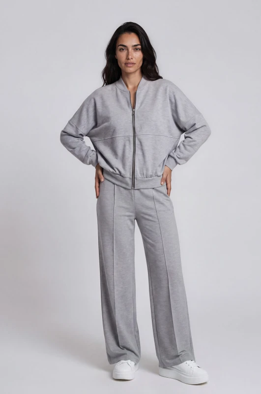 Track Suit Set Jacket Zipper 