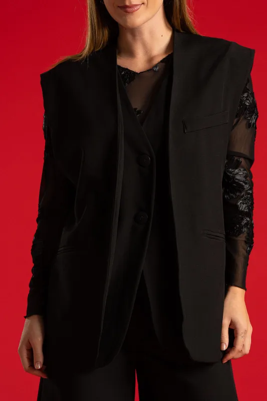 Σετ Γιλέκο-Βερμούδα Μονόχρωμο