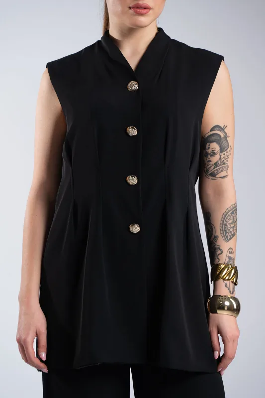 Σετ Μεσάτο Γιλέκο-Παντελόνι Μονόχρωμο