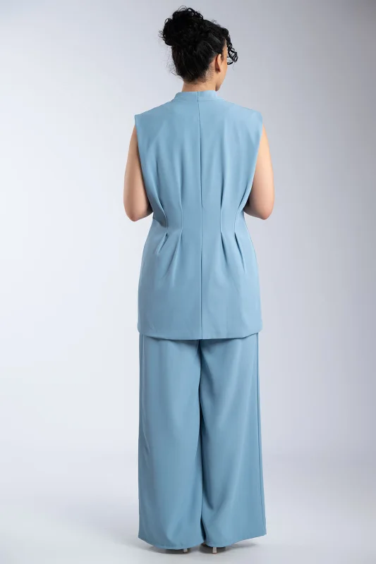 Σετ Μεσάτο Γιλέκο-Παντελόνι Μονόχρωμο