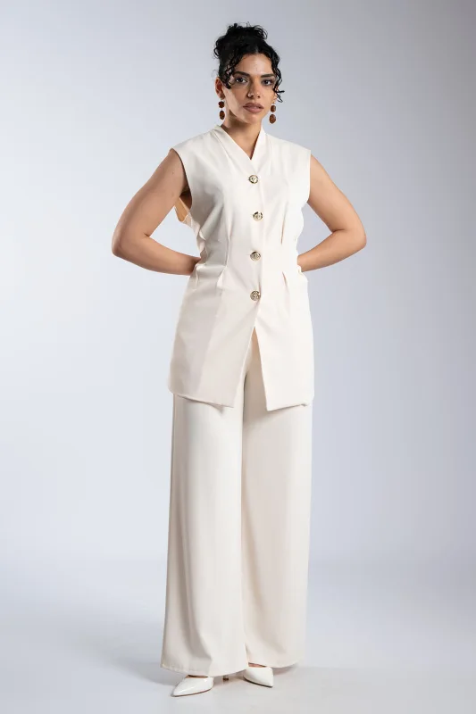 Σετ Μεσάτο Γιλέκο-Παντελόνι Μονόχρωμο