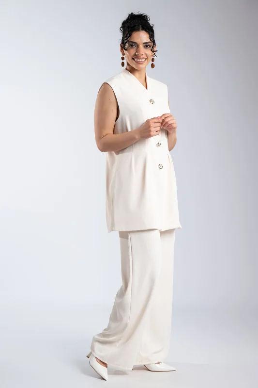 Σετ Μεσάτο Γιλέκο-Παντελόνι Μονόχρωμο