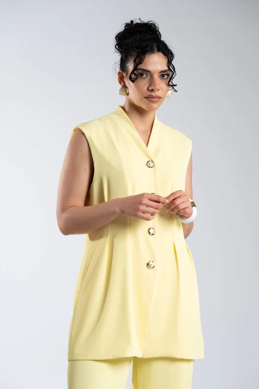 Σετ Μεσάτο Γιλέκο-Παντελόνι Μονόχρωμο