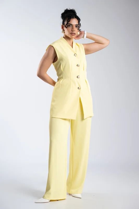 Σετ Μεσάτο Γιλέκο-Παντελόνι Μονόχρωμο