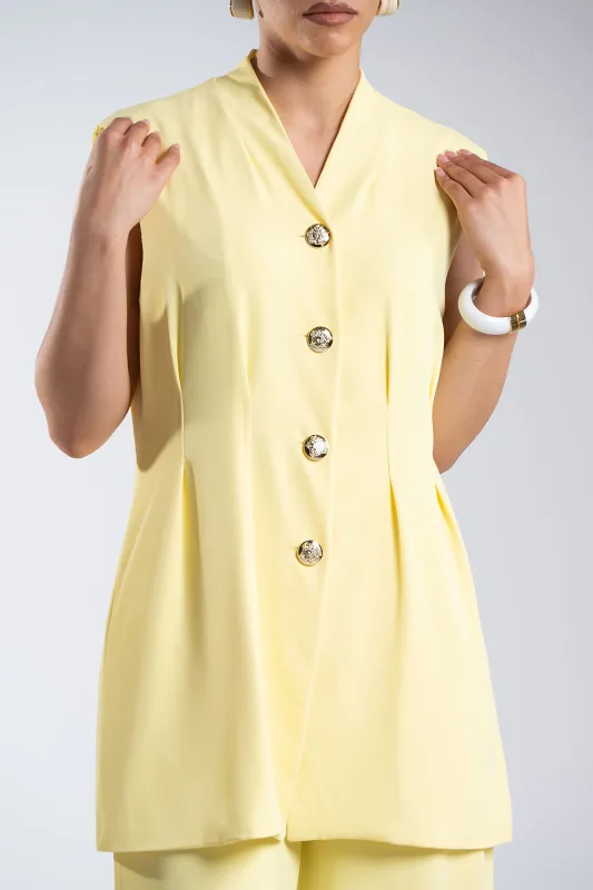 Σετ Μεσάτο Γιλέκο-Παντελόνι Μονόχρωμο