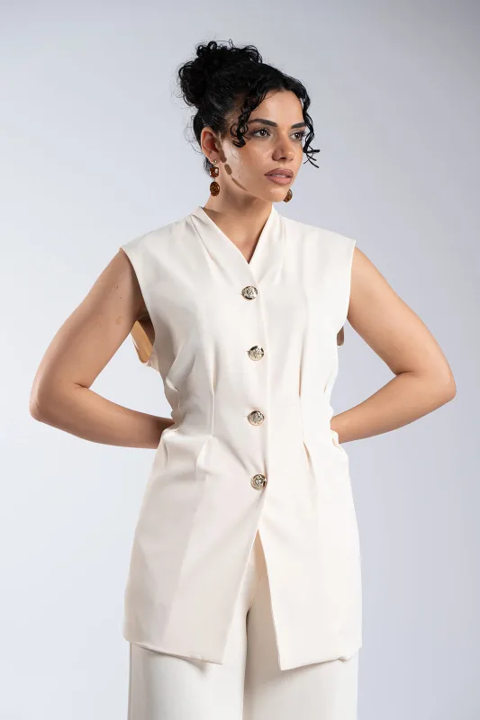 Σετ Μεσάτο Γιλέκο-Παντελόνι Μονόχρωμο