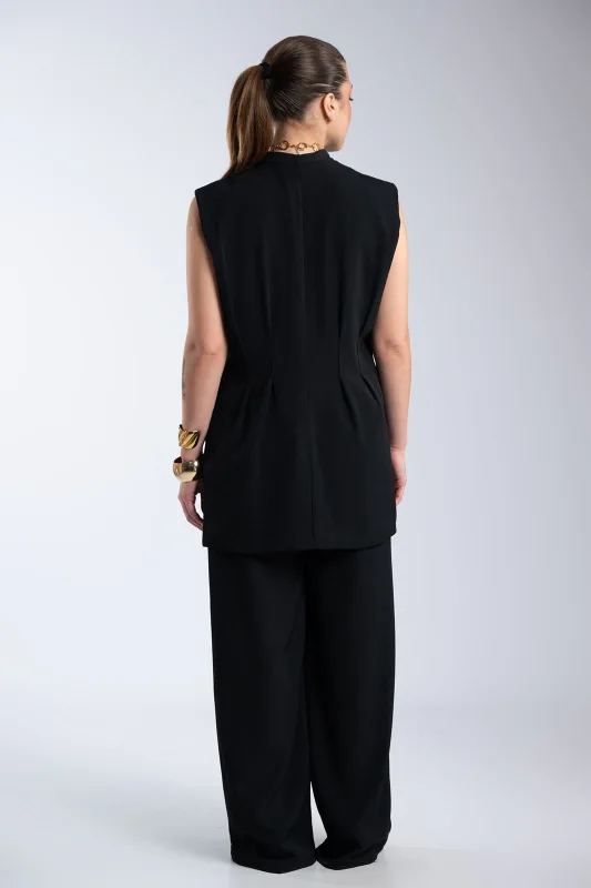 Σετ Μεσάτο Γιλέκο-Παντελόνι Μονόχρωμο