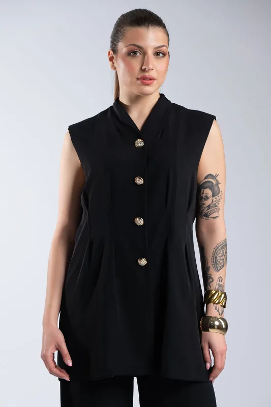 Σετ Μεσάτο Γιλέκο-Παντελόνι Μονόχρωμο