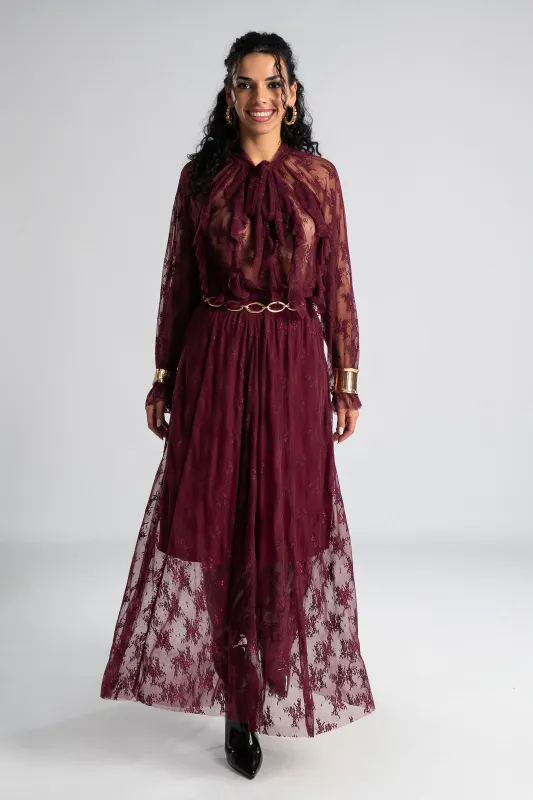 Set Lace Blouse-Skirt 