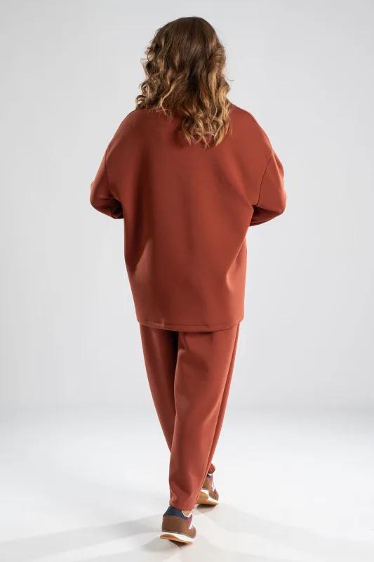 Set Blouse with Collar and Trousers