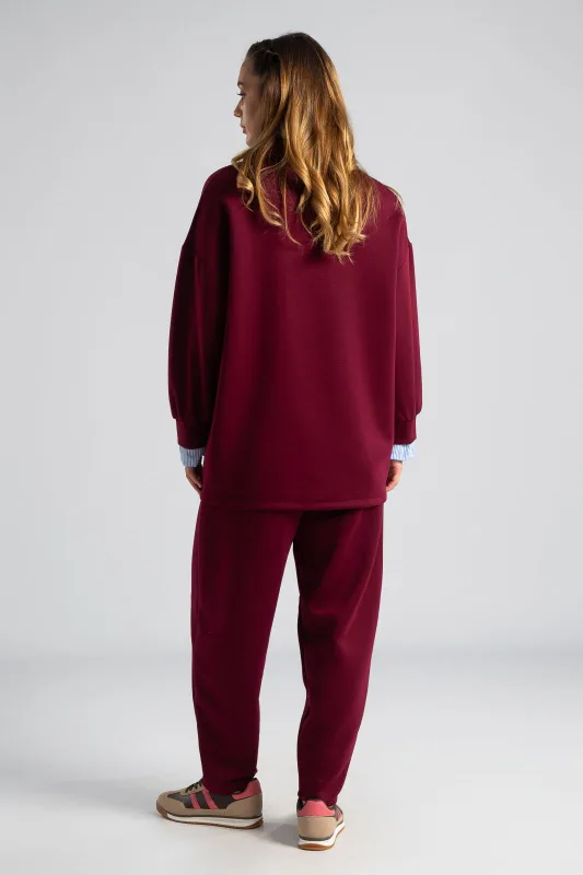 Set Blouse with Collar and Trousers