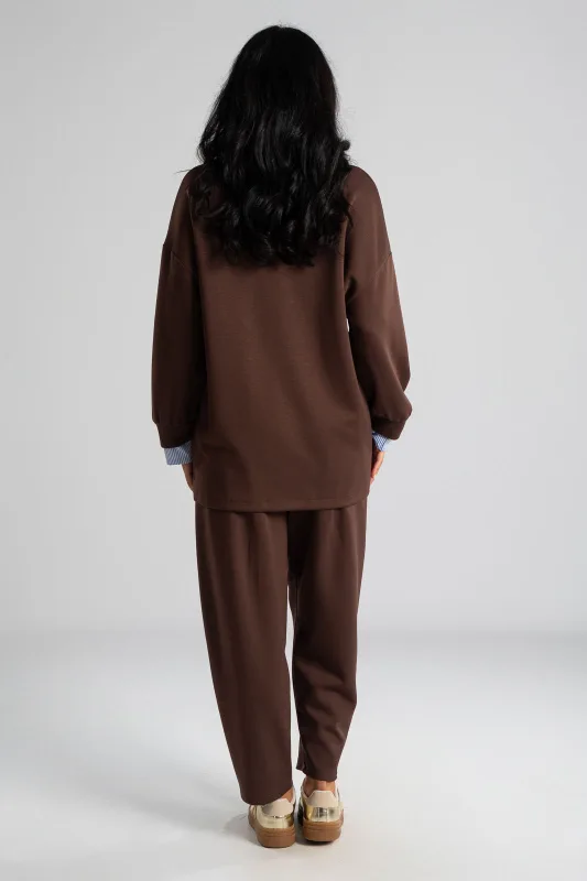 Set Blouse with Collar and Trousers