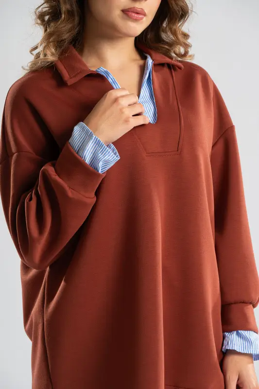 Set Blouse with Collar and Trousers