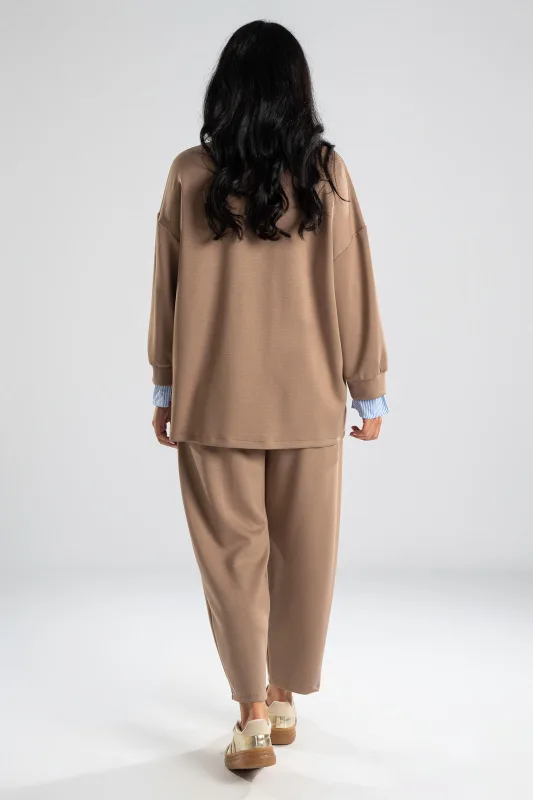 Set Blouse with Collar and Trousers