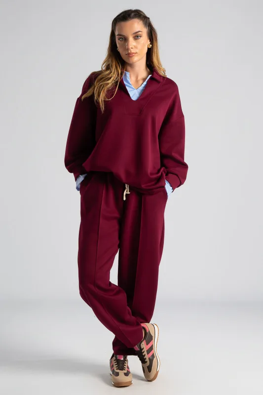 Σετ Mπλούζα Γιακά-Παντελόνι