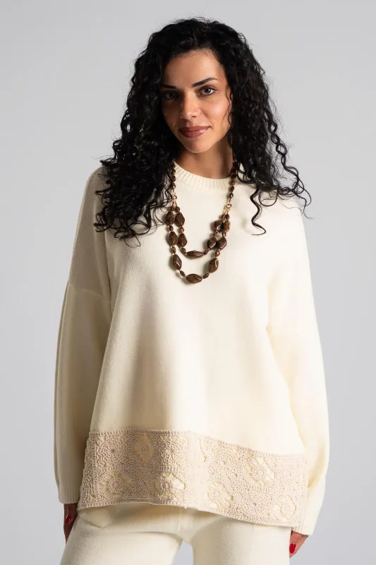 Set Blouse With Lace Pants
