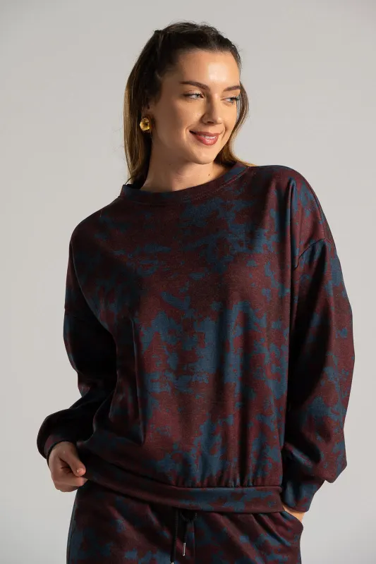 Set of Blouse with Pants Printed 