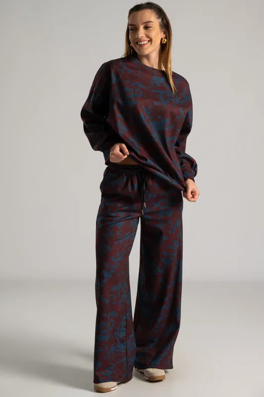 Set of Blouse with Pants Printed 